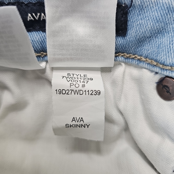 LUCKY BRAND Jeans Button Fly Ava Skinny Light Blue - Picture 7 of 14